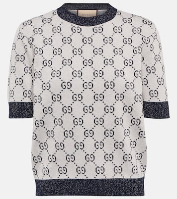Cotton-blend lamé top | Gucci