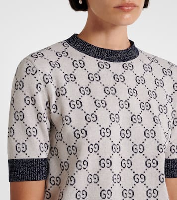 Cotton-blend lamé top | Gucci