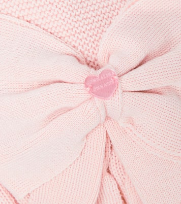 Bow-trimmed wool-blend hat | Monnalisa