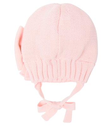 Bow-trimmed wool-blend hat | Monnalisa