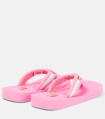 Logo striped thong sandals | Kenzo