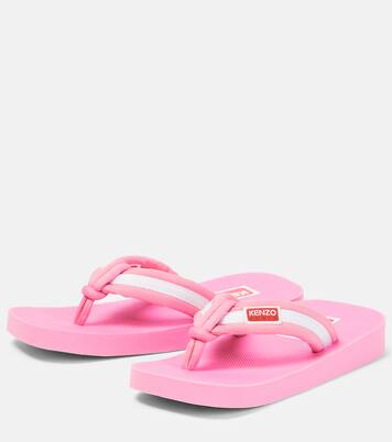 Logo striped thong sandals | Kenzo