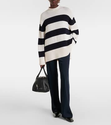 High-Rise-Hose aus Crêpe | Vince