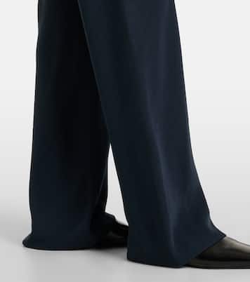 High-Rise-Hose aus Crêpe | Vince