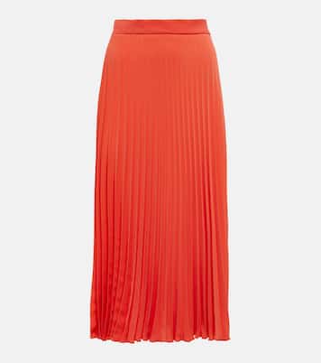 Pleated crêpe midi skirt | MM6 Maison Margiela