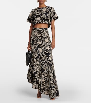 Apotema floral crop top | Max Mara