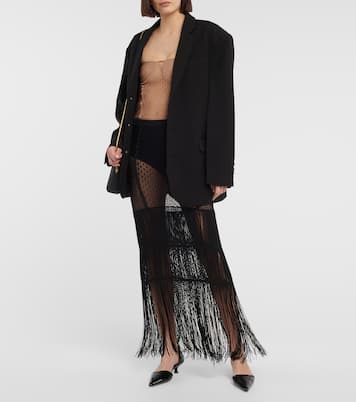 Lori lace knit bustier top | Khaite