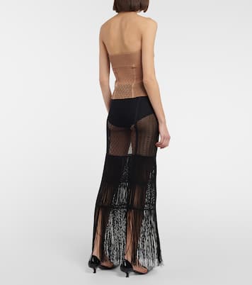 Lori lace knit bustier top | Khaite