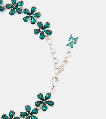 Fußkettchen mit Kristallen | Amina Muaddi