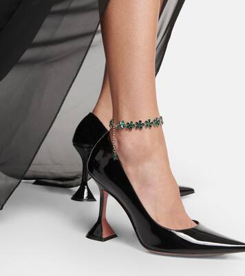 Fußkettchen mit Kristallen | Amina Muaddi
