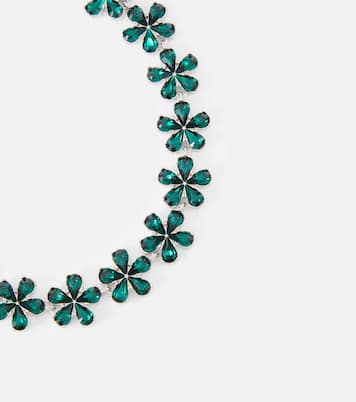 Fußkettchen mit Kristallen | Amina Muaddi