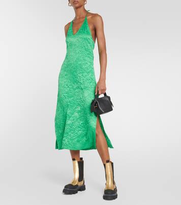 Metallic leather Chelsea boots | Ganni