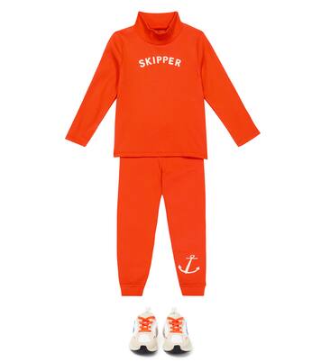 Skipper cotton-blend long-sleeve T-shirt | Mini Rodini