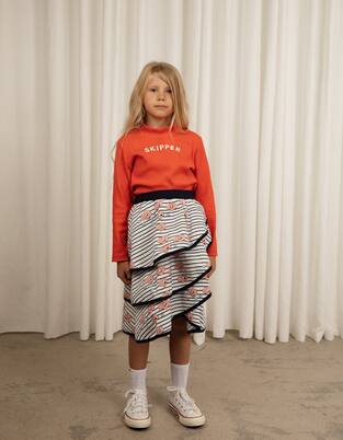 Skipper cotton-blend long-sleeve T-shirt | Mini Rodini