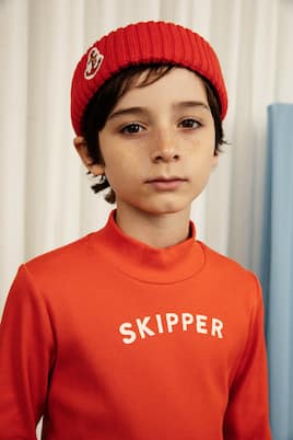 Skipper cotton-blend long-sleeve T-shirt | Mini Rodini