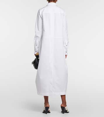 Abito chemisier in popeline di cotone | Jil Sander