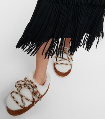 Mules en shearling et daim | Moon Boot