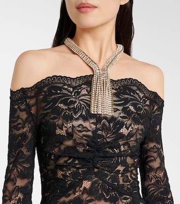 Floral lace maxi dress | Rabanne