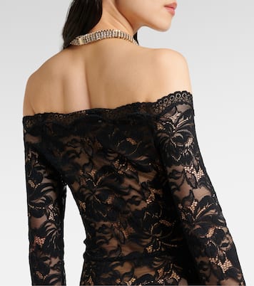 Floral lace maxi dress | Rabanne