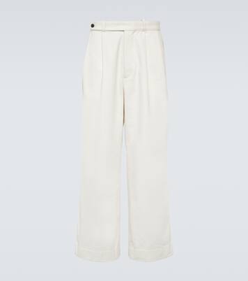 Skunk Tail cotton wide-leg pants | Bode
