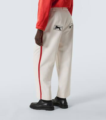 Skunk Tail cotton wide-leg pants | Bode