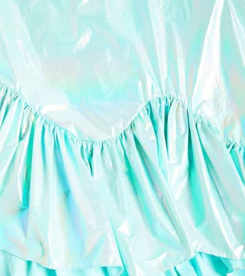 Ruffled metallic dress | Caroline Bosmans