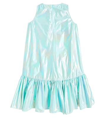 Ruffled metallic dress | Caroline Bosmans