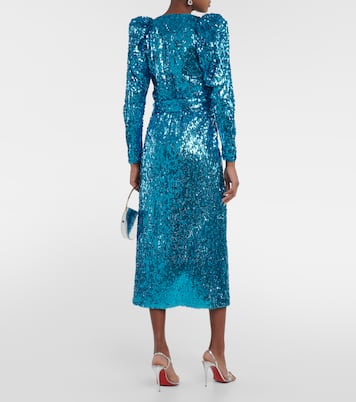 Robe portefeuille à manches bouffantes | Rotate