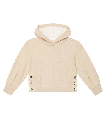 Cotton jersey hoodie | Chloé Kids