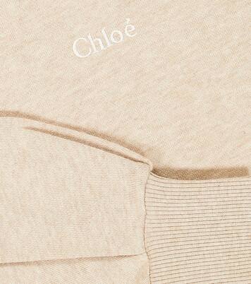 Cotton jersey hoodie | Chloé Kids