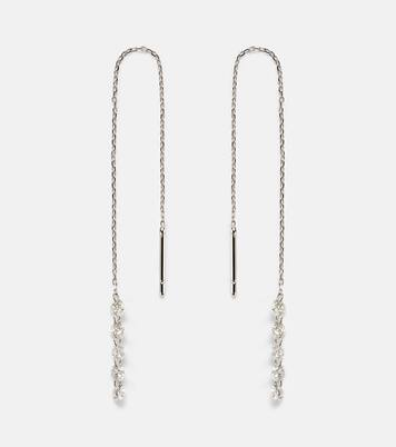 Pendientes Danaé de oro blanco de 18 ct con diamantes | Persée