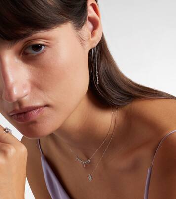 Pendientes Danaé de oro blanco de 18 ct con diamantes | Persée