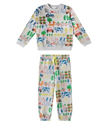 Printed cotton tracksuit | Stella McCartney Kids