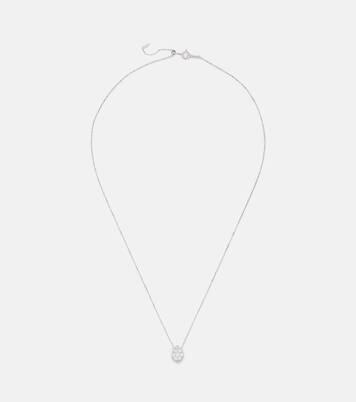 Collier Floating en or blanc 18 ct et diamants | Persée