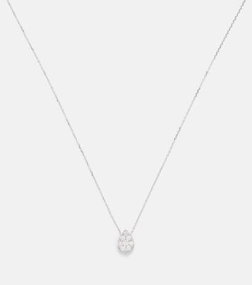 Collier Floating en or blanc 18 ct et diamants | Persée