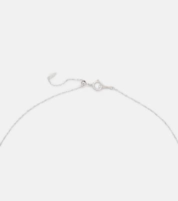 Collier Floating en or blanc 18 ct et diamants | Persée