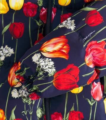 Veste doudoune à fleurs | Dolce&Gabbana Kids