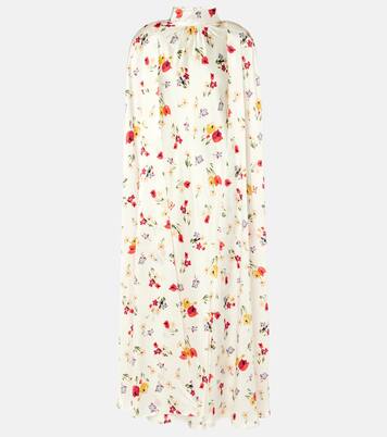 Robe midi en soie à fleurs | Rodarte