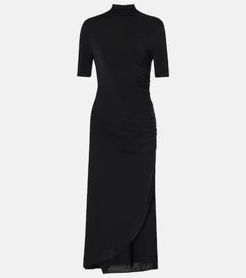 Draped asymmetric midi dress | Alaïa