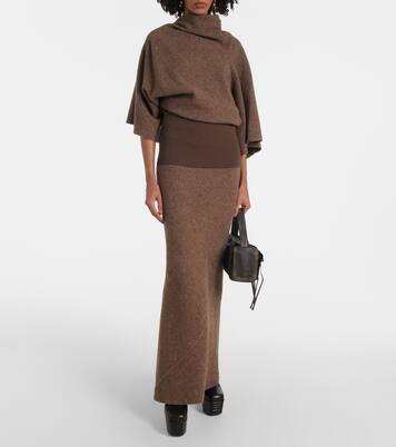Maxirock Coda aus Wolle | Rick Owens