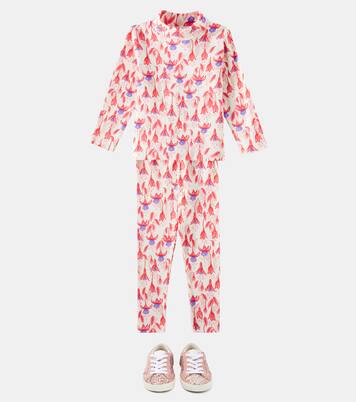 Legging Fuchsia en coton mélangé | Mini Rodini