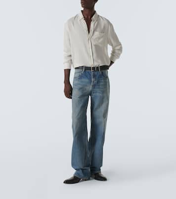 Mittelhohe Straight Jeans | Saint Laurent
