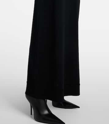 Vestido largo en mezcla de lana | Balenciaga