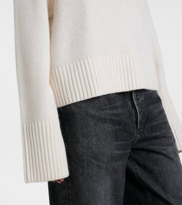 Jersey de cuello alto Fleur de cachemir | Lisa Yang