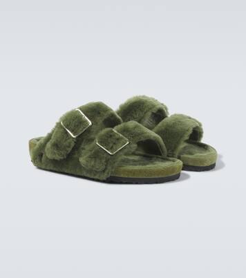 Arizona 1774 shearling-lined suede sandals | Birkenstock 1774