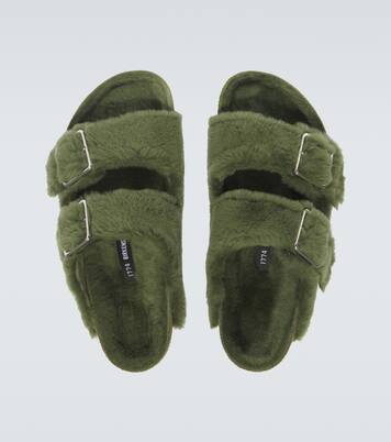 Arizona 1774 shearling-lined suede sandals | Birkenstock 1774