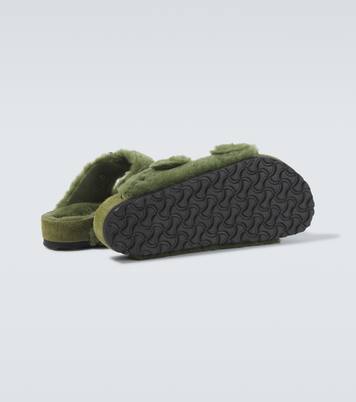Arizona 1774 shearling-lined suede sandals | Birkenstock 1774