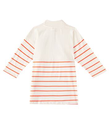 Scarf-detail cotton dress | Mini Rodini