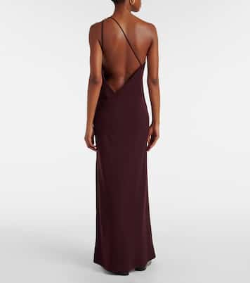 One-Shoulder-Maxikleid aus Crêpe | Vince