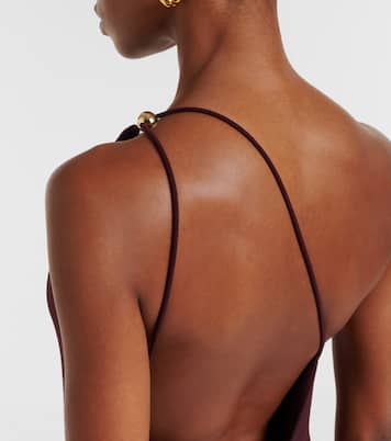 One-Shoulder-Maxikleid aus Crêpe | Vince